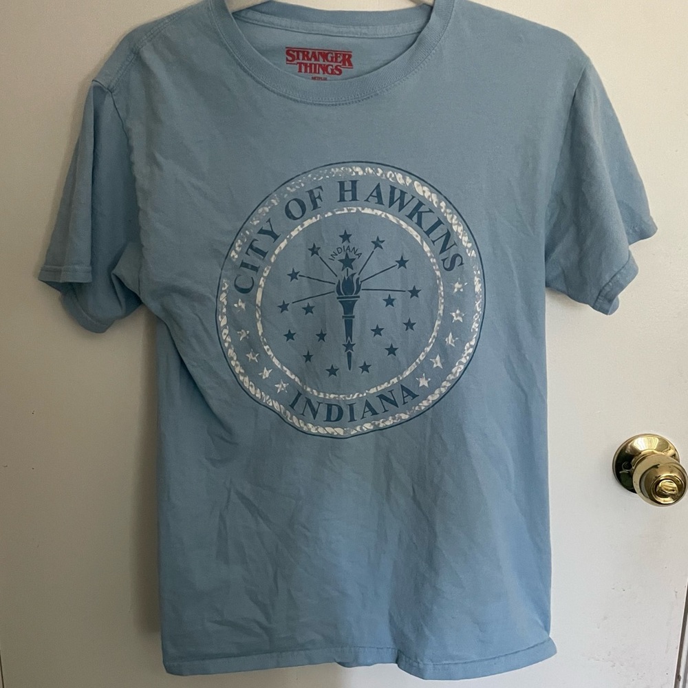 Stranger Things Tee Hawkins Indiana T-shirt Small
